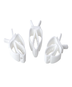 White Plastic Millet/Cuttlebone/Treat Holder - Pack Of 10